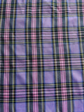 polyester woven fabric, plaid fabric, Christmas red green fabric, twill fabric, jacquard check fabric, fabric for bags, fabric for shoes, fabric for hats, fabric for pet decorations, festive fabric, holiday craft fabric, DIY fabric Australia - Purple - Si