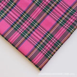 polyester woven fabric, plaid fabric, Christmas red green fabric, twill fabric, jacquard check fabric, fabric for bags, fabric for shoes, fabric for hats, fabric for pet decorations, festive fabric, holiday craft fabric, DIY fabric Australia - Purple - Si