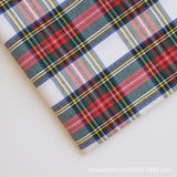 polyester woven fabric, plaid fabric, Christmas red green fabric, twill fabric, jacquard check fabric, fabric for bags, fabric for shoes, fabric for hats, fabric for pet decorations, festive fabric, holiday craft fabric, DIY fabric Australia - Purple - Si