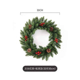 Christmas wreath, artificial wreath, red berries, pine cones, 30CM wreath, Christmas decoration, festive home decor, wreath for door, holiday centrepiece - White - Size 30CM In Australia - Darrahopens