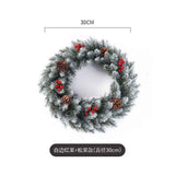 Christmas wreath, artificial wreath, red berries, pine cones, 30CM wreath, Christmas decoration, festive home decor, wreath for door, holiday centrepiece - White - Size 40CM In Australia - Darrahopens