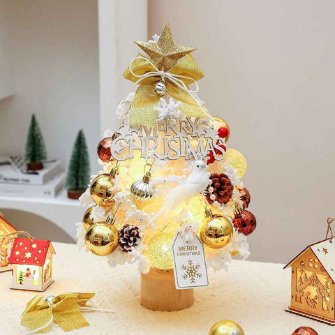 mini desktop Christmas tree, flocked pink Christmas tree, Christmas tree set, Christmas decorations, DIY Christmas tree, Christmas gift, office Christmas decor, festive tabletop tree - Christmas - Size 6 In Australia - Darrahopens