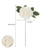 White Artificial Roses Wedding Decorations Bridal Bouquet Wedding Centerpieces In Australia - Darrahopens