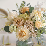 White Nude Artificial Flowers Faux Roses DIY Flower Arrangement Wedding Decorations In Australia - Darrahopens