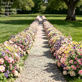 White Outdoor Artificial Flowers UV-Resistant Flowers Wedding Decorations Party