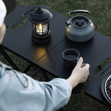 folding camping table, camping furniture, outdoor table, portable table, camping gear, Australian outdoors, picnic table, beach table, compact table, sturdy table-black