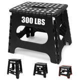 Black foldable camping stool, portable camping seat, lightweight outdoor furniture, durable stool for camping, compact camping gear