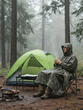Camouflage 迷彩 Camouflage rain poncho, waterproof poncho Australia, outdoor rain gear, camping poncho, hiking poncho, bushwalking poncho, hunting poncho, emergency poncho