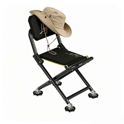 Black folding camping chair, outdoor chair, portable chair, sturdy camping chair, comfortable camping chair, camping furniture Australia