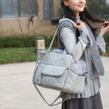 Gray White cat carrier bag, cat transportation, quilted cat carrier, cat travel, pet care, cat supplies, Australian pet carrier, cat travel bag