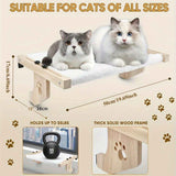 cat window perch, extended metal hooks, cat furniture, cat window bed, cat window lounger, Australian cat products, window sill cat perch, wooden cat window seat