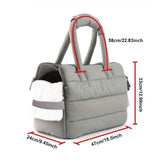 Gray Purple grey pet carrier bag, cat carrier, dog carrier, small pet travel bag, pet transportation, durable pet bag, comfortable pet carrier, airline approved pet carrier, Australian pet carrier