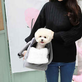 Gray Purple grey pet carrier bag, cat carrier, dog carrier, small pet travel bag, pet transportation, durable pet bag, comfortable pet carrier, airline approved pet carrier, Australian pet carrier