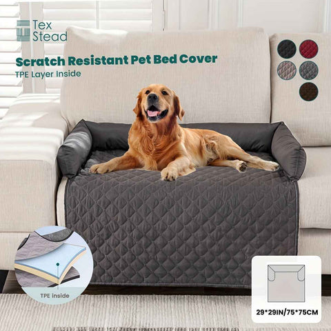 Scratch Resistant Pet Bed Cover, TPE Pet Furniture Protector, 75x75 cm