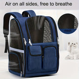 Dog Carrier Backpack Pet Transport Bag Travel Accessory For Dogs Dog Supplies - Black - Size routine