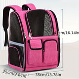 Dog Carrier Backpack Pet Transport Bag Travel Accessory For Dogs Dog Supplies - Gray - Size routine
