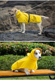 Waterproof Dog Poncho Reflective Dog Cape Dog Rainwear Pet Waterproof Clothing - Beige - Size 2XL-8-12kg