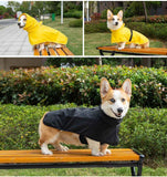 Waterproof Dog Poncho Reflective Dog Cape Dog Rainwear Pet Waterproof Clothing - Yellow - Size 2XL-8-12kg In Australia - Darrahopens