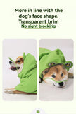 Dog Raincoat Shiba Inu Raincoat Corgi Raincoat Frog-Themed Dog Clothing - Green - Size L-15-17kg