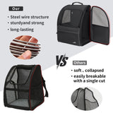 Black Blue dog carrier, skylight dog carrier, pet transport, small dog carrier, dog travel accessory, high-quality dog carrier, Australian pet carrier, small pet carrier