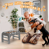 Black dog feeder, elevated dog feeder, double bowl dog feeder, stainless steel dog bowls, ergonomic pet feeder, anti-slip dog bowl stand