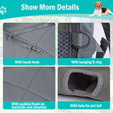 Gray Black outdoor pet backpack, dog backpack, pet carrier, outdoor dog gear, pet travel, dog transportation, Australia pet carrier, small dog backpack, medium dog carrier, breathable pet backpack