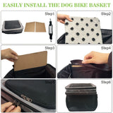 bicycle dog carrier, front mounted dog carrier, dog bike transport, pet cycling accessory, dog bike basket, Australian dog bike carrier, small dog carrier for bicycle