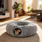 cat bed, fluffy cat bed, cat hide - away bed, multi - cat bed, pet furniture