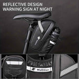 Bicycle Tail Bag with Quick Access Kettle Pocket & Reflective Safety Light