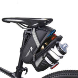 Bicycle Tail Bag with Quick Access Kettle Pocket & Reflective Safety Light