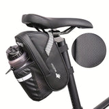 Bicycle Tail Bag with Quick Access Kettle Pocket & Reflective Safety Light