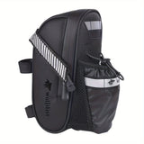 Bicycle Tail Bag with Quick Access Kettle Pocket & Reflective Safety Light