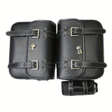 motorcycle side bags, water bottle bag, PU leather, combination lock, motorcycle accessories, durable side bags, secure storage, Australian market