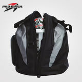 Black White motorcycle shoulder bag, Pro Biker bag, biking accessory, high-quality bag, durable bag, biker essentials, Australia biker gear, motorcycle storage bag