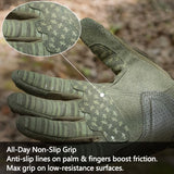 Men'S Full-Finger Gloves Tactical Gloves Touchscreen Gloves MTB Gloves Hiking - Black - Size M