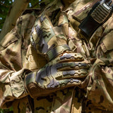 Men'S Full-Finger Gloves Tactical Gloves Touchscreen Gloves MTB Gloves Hiking - Green - Size L