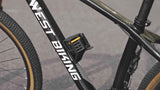 West Biking, folding bike lock, bike security, combination lock, cycling accessories, Australian cyclists, portable lock, bike lock Australia