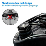 bicycle saddle, comfortable bicycle saddle, high-quality bike parts, granular surface saddle, hollow-out design saddle, high elasticity support saddle