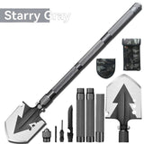 multifunctional military shovel, outdoor folding shovel, survival gear, heavy-duty spade, camping tool, hiking shovel, Australian outdoor gear, detachable shovel, emergency tool - Gray - Size 96CM In Australia - Darrahopens