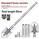 multifunctional military shovel, outdoor folding shovel, survival gear, heavy-duty spade, camping tool, hiking shovel, Australian outdoor gear, detachable shovel, emergency tool - Gray - Size 96CM In Australia - Darrahopens