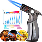 butane torch lighter, refillable torch lighter, air-permeable mesh lighter, mirror finish lighter, professional soldering lighter, candle lighting torch, Australian market lighter, butane fuel lighter