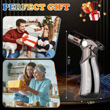 butane torch lighter, refillable torch lighter, air-permeable mesh lighter, mirror finish lighter, professional soldering lighter, candle lighting torch, Australian market lighter, butane fuel lighter