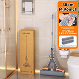 Black self-wringing sponge mop, Australian household mop, floor cleaning tool, comfortable mop, durable sponge mop, spill cleaning, timber floor mop