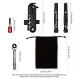 Black Silver multi functional tool set, ratchet wrench, magnetic connect rod, bidirectional ratchet, tire pry bar, quick release extension rod, tool bits, Australian DIY, car repair tool kit, mechanic set