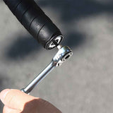 Black Silver multi functional tool set, ratchet wrench, magnetic connect rod, bidirectional ratchet, tire pry bar, quick release extension rod, tool bits, Australian DIY, car repair tool kit, mechanic set