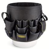 Black bucket tool organizer, tool storage, heavy duty tool organizer, multiple tool pockets, DIY tool storage, professional tool organizer, Australian tool storage