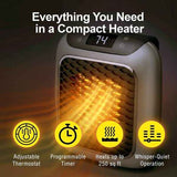 Wall-Mounted Heater Mini Electric Heater Office Heater Home Heater Fast Heating - Blue - Size Australian standard In Australia - Darrahopens