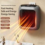Wall-Mounted Heater Mini Electric Heater Office Heater Home Heater Fast Heating - Gray - Size Australian standard In Australia - Darrahopens