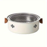 portable barbecue set, charcoal grill, tea boiling set, outdoor picnic, camping barbecue, indoor grill, Aussie camping, picnic Australia, dual function grill - White - Size set In Australia - Darrahopens