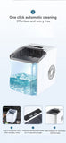 mini ice maker, household ice maker, portable ice maker, desktop ice maker, automatic ice maker, smart ice maker, bullet ice maker, dormitory ice maker, Australia, summer, small appliance, countertop ice machine - Black - Size Australian Standard